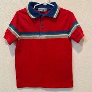 Vintage 1980’s OshKosh B'gosh Red Polo with Stripes